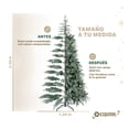 thumbnail image 4 of Árbol de Navidad Artificial Realista Verde Nevado 2.2m Esquimal, Pino Escandinavo con Ramas Tridimensionales, 4 of 6