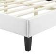 thumbnail image 4 of Modway Sienna Performance Velvet King Platform Bed in White, 4 of 10