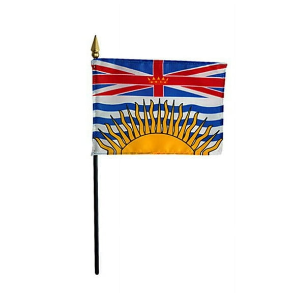 Annin Flagmakers 220100 4 x 6 in. Eb British Columbia Mounted - 12 Pack