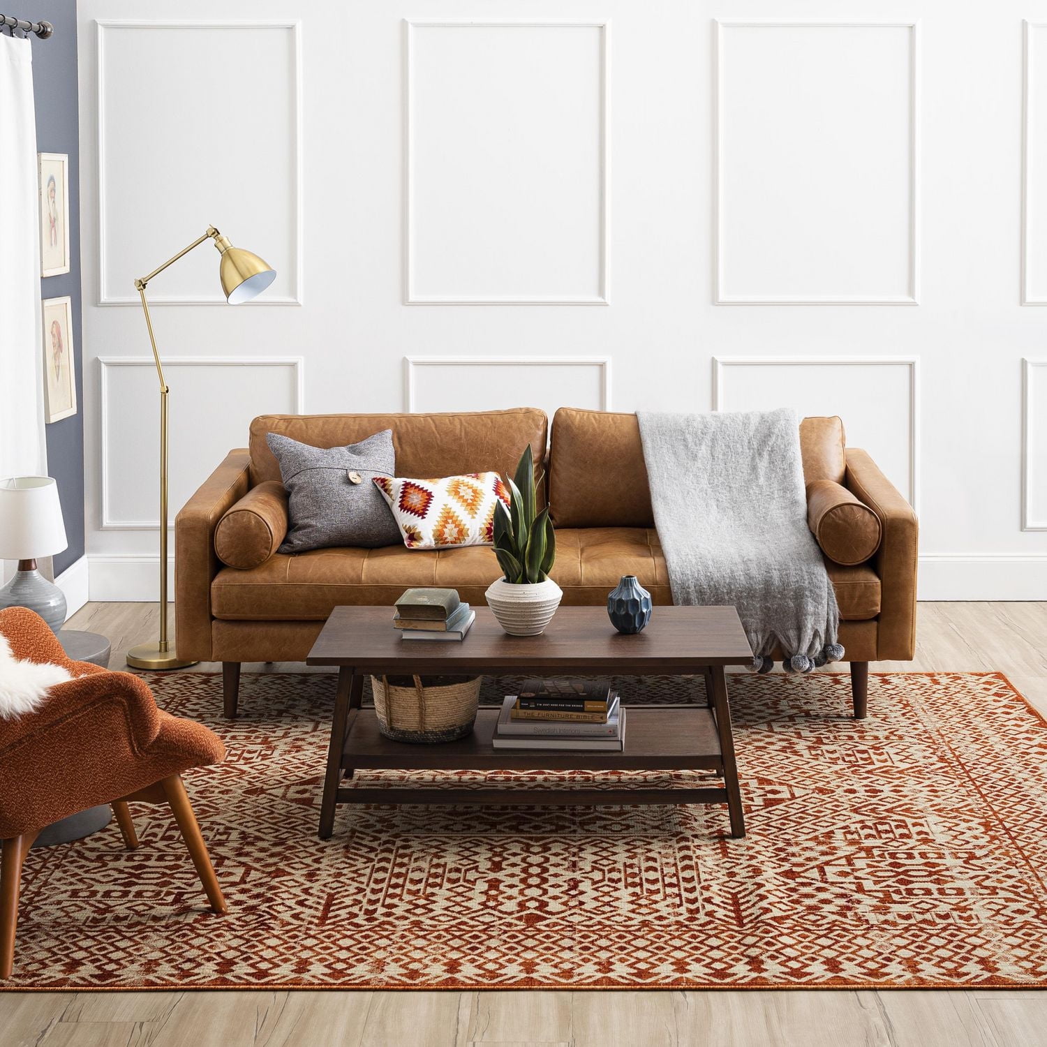 Mohawk Home Townsent Grey Polyester Area Rug