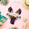 thumbnail image 6 of Grape Detachable Sponge Adjustable Strap Bikini Set Two-Pack Swimsuit Swimwear for Beach Pool Party, 6 of 6