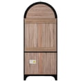 thumbnail image 3 of 71" Tall Arched Kitchen Pantry Cabinet with Door Shelves, Farmhouse Kitchen Storage Cabinet with Open & Adjustable Shelves, Hidden Drawer & Glass Door, Cupboard for Kitchen, Dining Room, Black, 3 of 17