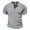 Gray, variant on zfhfof Men's Henley Shirts Short Sleeve Slim Fitted Cotton Muscle T-Shirt with Button Summer Casual Tees Tops