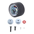 thumbnail image 2 of RC Steering Wheel, Remote Control Transmitter Steering Hand Wheel Replacement Accessory Aluminum Alloy RC Steering Wheel Grip for SANWA for FUTABA, 2 of 7