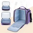 thumbnail image 3 of Bolsa de maquillaje BAFASO, bolsa de cosméticos con 4 bolsas interiores, color morado, 3 of 8