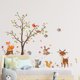 thumbnail image 3 of Calcomanías de pared de animales, calcomanías de pared de árboles forestales, búho, zorro, ciervo, decoración de pared para bebés y niños, 3 of 4