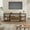Retro color 71 inch, variant on Rustic Style 63" Media Console with Sturdy Metal Frame, Holds 65" TVs, Features 2 Drawers and Open Storage Shelves,Brown