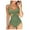 Green, variant on Women's One Piece Swimsuit Cross Front Cutout High Waisted Sexy Backless Monokini for Beach Pool Vacation,Black,M