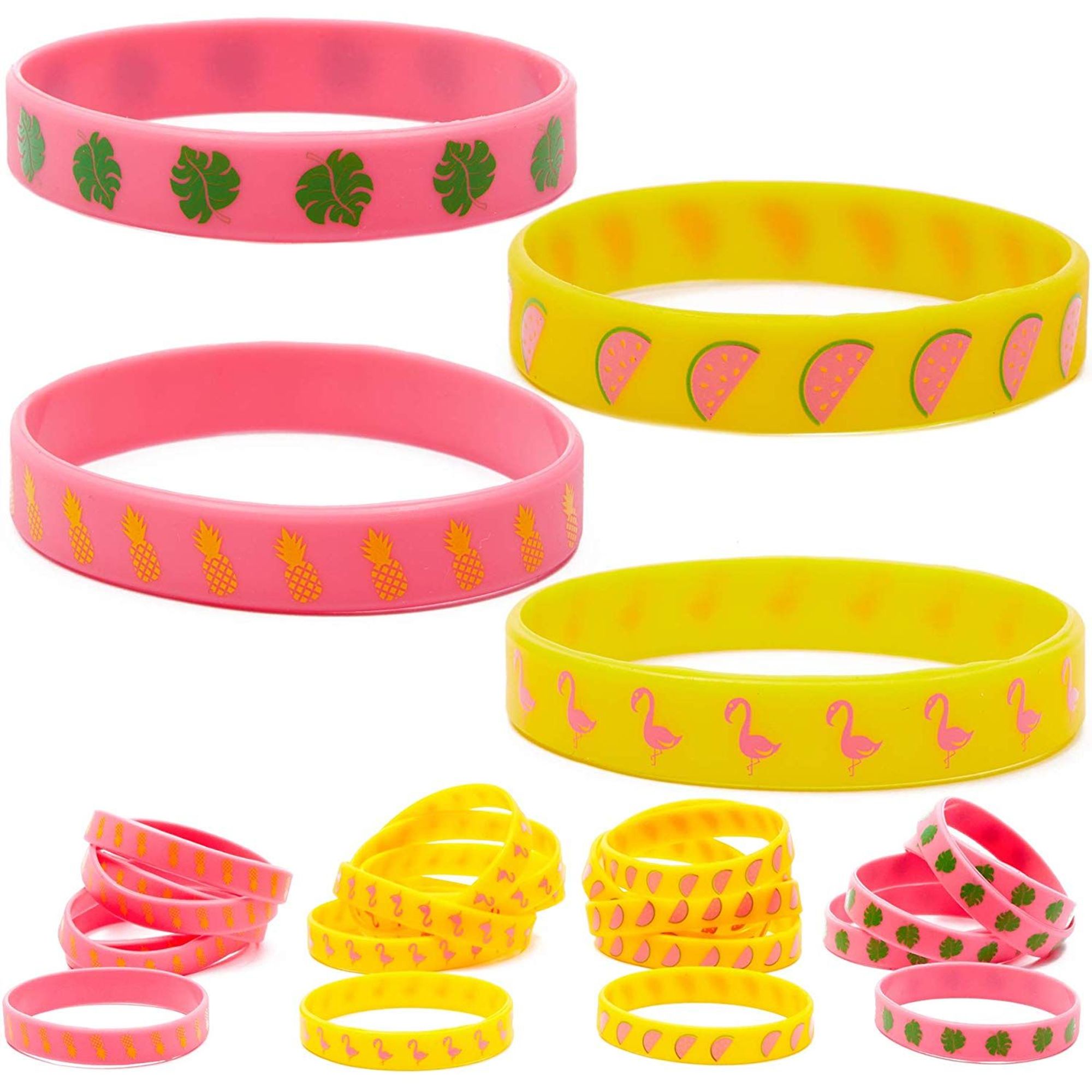 AWESOME PARTY 80'S RUBBER BRACELETS PACK OF 12 PARTY FAVOURS SUPPLIES
