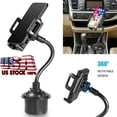 thumbnail image 1 of Adjustable Gooseneck Universal Cup Holder Cradle Car Mount For Cell Phone, 1 of 7