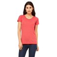 thumbnail image 2 of The Bella Canvas Ladies Triblend Short Sleeve T-Shirt RED TRIBLEND L, 2 of 4
