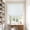 White, variant on Everyday Celebration Light Filtering Relaxed Roman Shade,Cordless Hand-Operated Soft Fold Linen Blend Blind 23x64" Natural