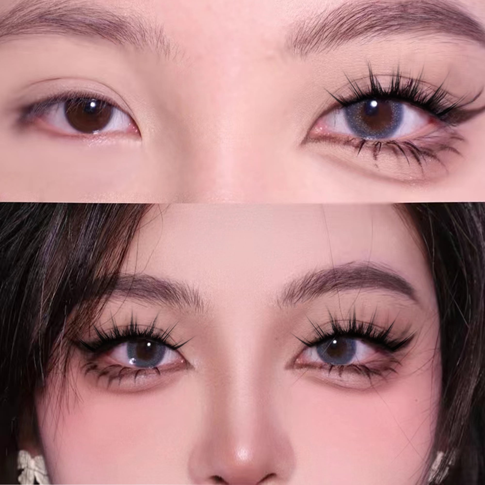 Natural Looking Manga Lashes - Anime False Eyelashes With Clear Bands For  Small Face And Asian/korean Eyes - Temu