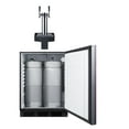 thumbnail image 5 of Summit Sbc58bliffltwada 24" Wide 5.8 Cu. Ft. Panel Ready Built-In Double Tap Kegerator -, 5 of 6
