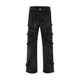 thumbnail image 1 of WEAIXIMIUNG Mens Dress Pants Stretch Flex Men's Vintage Destruction Furred Jeans Street Slacks Slacks, 1 of 4