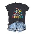thumbnail image 4 of WEIWEN Womens Support Squad Autism Awareness Multicolor Ribbon Graphic Tees Summer Tshirts Shirts for Women Fashion Going Out Tops (Black, XL), 4 of 4