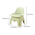 thumbnail image 3 of Danhjin Stool with Back Support, 13.7x12.5x9.84in Stool Chair with Backrest and Padded Seat, Ergonomic Rolling Stool for Kitchen Office Workshop Garage Salon, 3 of 6