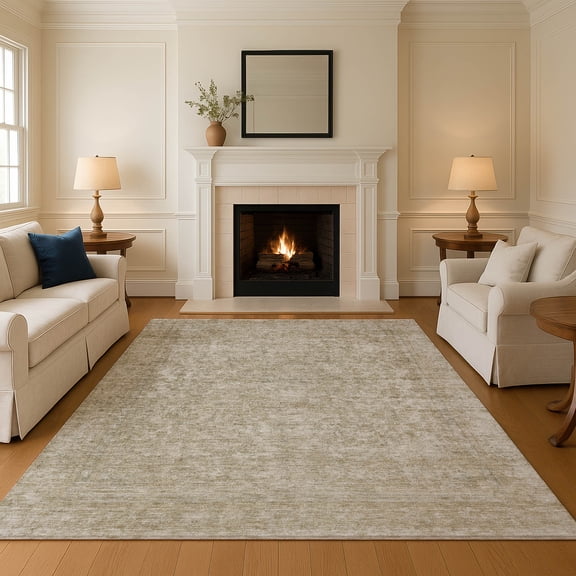 Addison Rugs Mayfield Premium Machine Washable Traditional Global Tan Rectangle Rug, 10' X 14' Machine Washable Traditional Global Tan Oversized Sherpa Throw Blanket