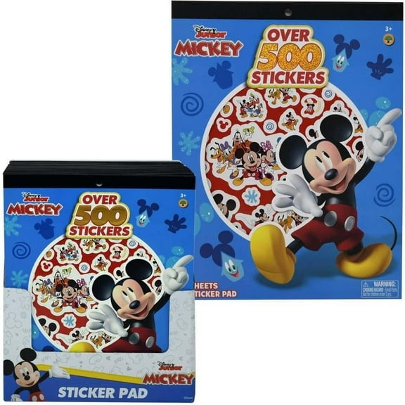 Mickey Mouse Large 6 Sheet Sticker Book with Over 500 Stickers