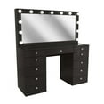thumbnail image 4 of Boahaus Orla Black Vanity Desk with 11 Drawers and Crystal Knobs, 4 of 7