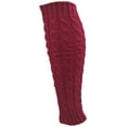thumbnail image 2 of Leg Warmers for Women, 6 Pairs Knee High Cable Knit Warm Thermal Acrylic Winter Sleeve (Pack A), 2 of 6