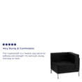 thumbnail image 3 of Flash Furniture HERCULES Imagination Series Contemporary Black LeatherSoft Right Corner Chair with Encasing Frame, 3 of 4