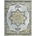 thumbnail image 3 of Traditional 9x12 Area Rug (8'10'' x 12'2'') Oriental Yellow, Gray Living Room Easy to Clean, 3 of 10