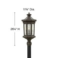 thumbnail image 7 of 4 Light Large Outdoor Low Voltage Post Top or Pier Mount Lantern in Traditional Style 11.75 inches Wide By 26.25 inches High-Oil Rubbed Bronze, 7 of 7