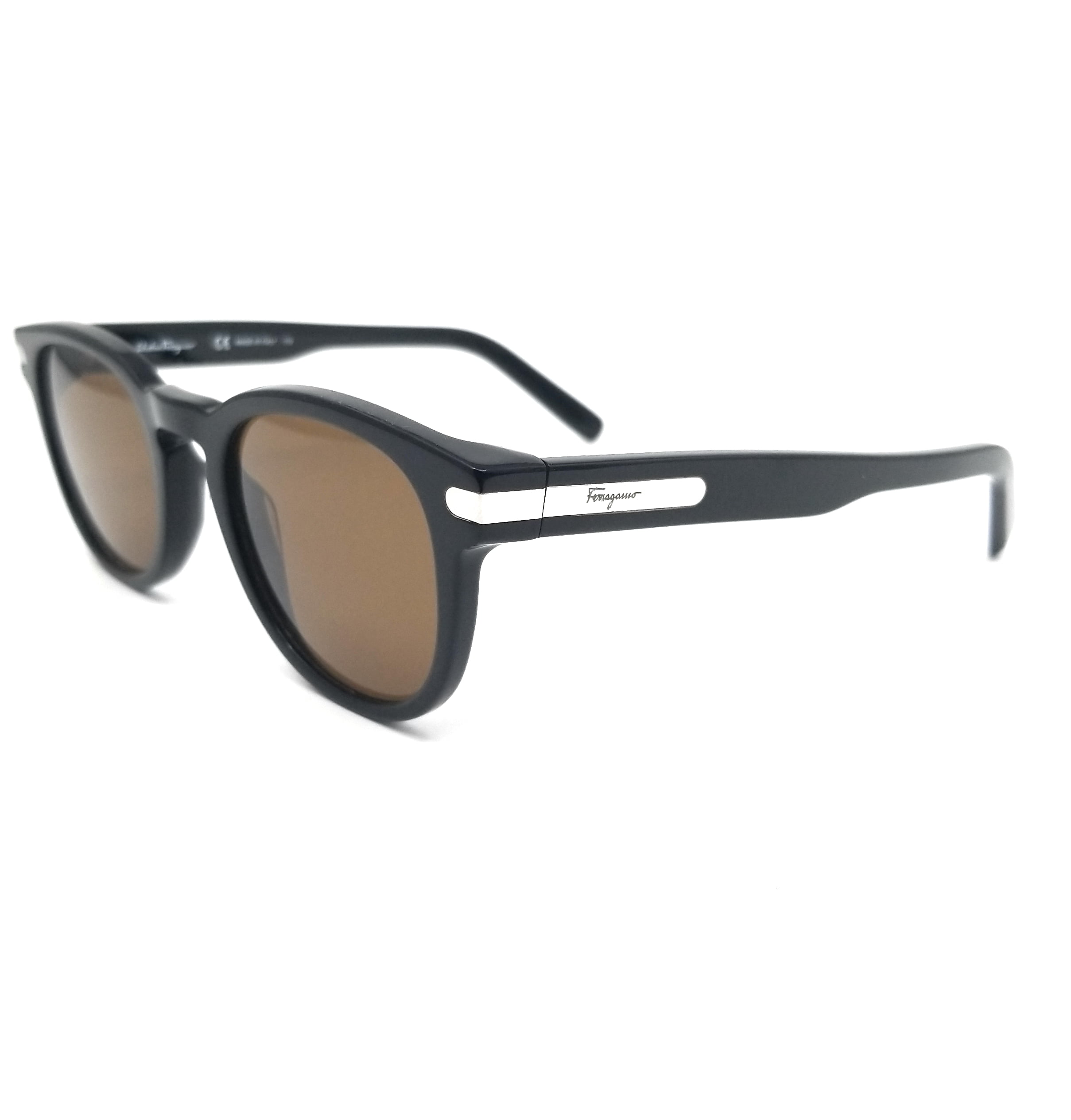 Salvatore Ferragamo - Salvatore Ferragamo Sunglasses SF935S 001 Black Round Men 50x22x145