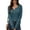 Blue, variant on Trendy Women's Long - Sleeve Henley Shirt - Button Detail Design, Premium Waffle Knit, A Must - Have in the Wardrobe