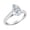 White Gold, variant on 0.47 Ct GIA Certified Pear Cut Cathedral Solitaire Diamond Engagement Ring 14K Rose Gold (J Color SI2 Clarity)