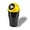 yellow-1 pack, variant on Automotive Cup Holder Garbage? Mini car Trash can, Small Automatic Portable Trash can with lid, for car Home Office (Yellow)