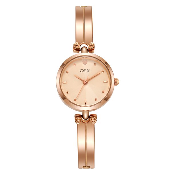 Reloj de pulsera de aleación, exquisito reloj de cuarzo con disco para estudiantes, totalmente equipado con reloj de mujer resistente al agua