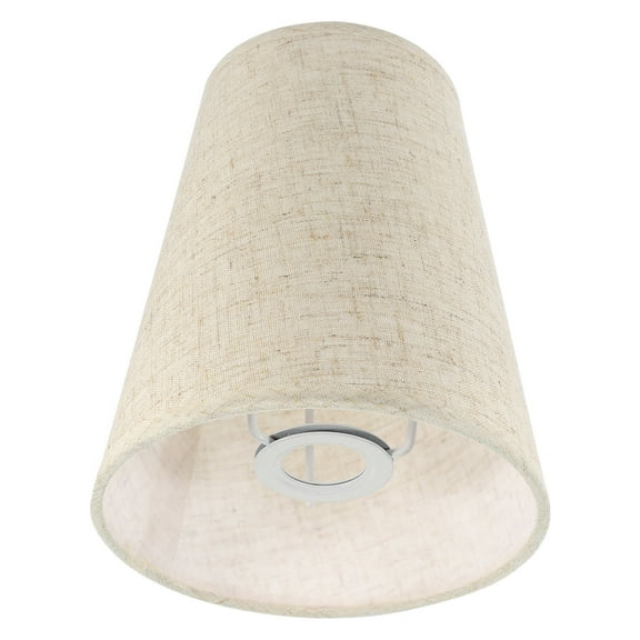 GOOHOCHY Large Linen Fabric Lamp Shade for Bedroom and Office, Beige, 18x15x15 CM