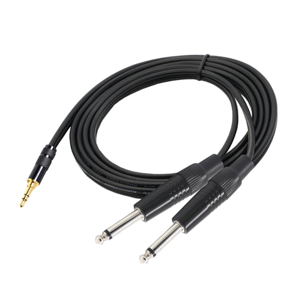 Divisor de Cable Mono Estéreo Sunnimix de Jack a Dispositivo con 2 Entradas Jack de 6,35 mm 1,5m