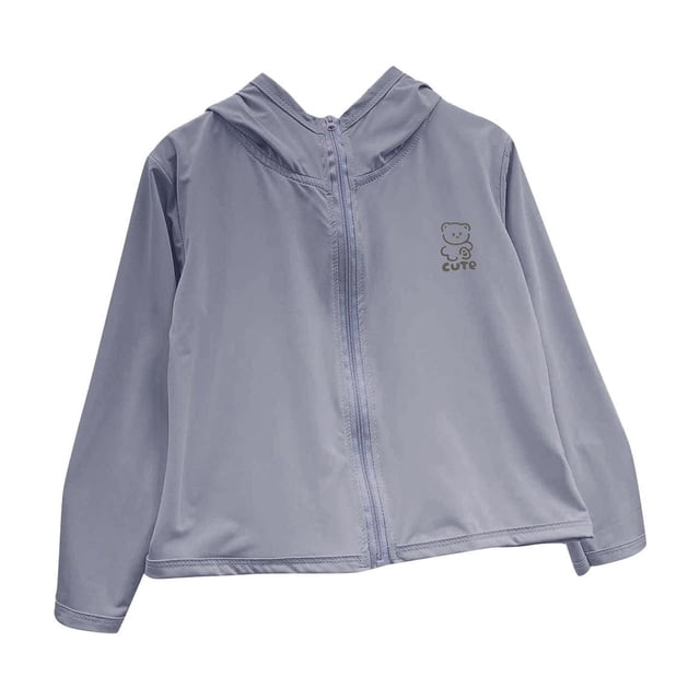 Penkiiy Girls Boys 'UPF 50 + Manga Larga Rashguard Kids Protección Solar UV Camisas de Natación Toddler Athletic Swimwear Surf Tops 11 Años Gris Oscuro
