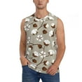 thumbnail image 3 of Uemuo Cotton Tree Pattern Men's Sleeveless T-Shirt,Muscle Athletic Tank Top, Moisture-wicking Quick-dry Breathable Classic Tee Top for Gym Run Outdoor Sports-, 3 of 8