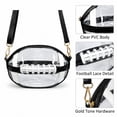thumbnail image 3 of Oceanwell Clear Football Bag for Stadium Events, Crossbody Purse with Shoulder Strap, Game Day Bag for Concerts Sports Games, 3 of 7