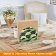 thumbnail image 6 of Yayeee Napkin Holder for Table Kitchen Paper Tissue Organization, Green Abstract Shapes, 6 of 8