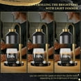 thumbnail image 4 of QJUHUNG Warming Candle Light And Lavender Candle Set With 2 Bulbs  Timer And Dimmer  Compatible With Large Yankee Candle Jar  Height Adjustable  Black/White  110-120 Volts, 4 of 6