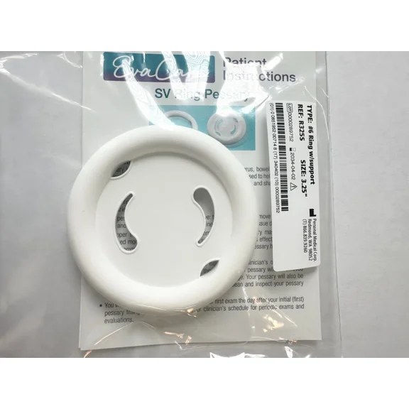 Pessary EvaCare Ring Size 6 Silicone (3.25")