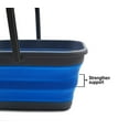 thumbnail image 4 of Sammart 12L (3.1 Gallon) Collapsible Rectangular Handy Bucket (1, Dark Grey/Blue), 4 of 5