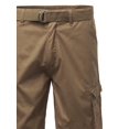 thumbnail image 3 of FashionOutfit Men's Basic Solid Detachable Dring Belted Cargo Shorts, 3 of 3