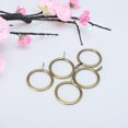 thumbnail image 1 of 1.3" Rings for Curtain Rods with Eyelet, Plating Finish, Pack of 20, Bronze Tone, 1 of 7