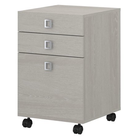 UPC: 0042976061043 | Bush Business Furniture Echo 3 Drawer Mobile File Cabinet by Pure White