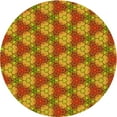 thumbnail image 1 of Ahgly Company Indoor Round Patterned Lava Red Area Rugs, 3' Round, 1 of 6