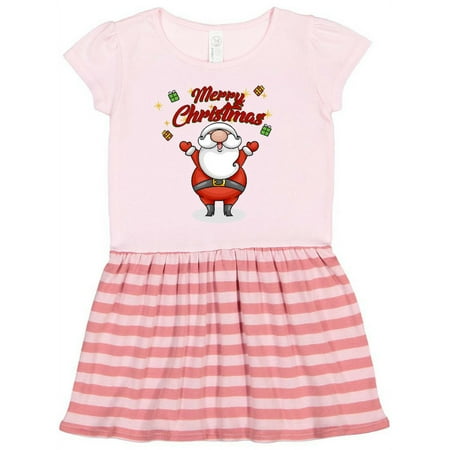 

Inktastic Merry Christmas Santa Gift Toddler Girl Dress