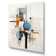 thumbnail image 2 of Designart "Intersecting Harmonies Beige Blue Suprematism II" Abstract Wall Art Living Room, 2 of 5