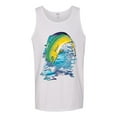 thumbnail image 2 of Mahi-Mahi Fish Catching Small Fish Animal Lover Mens Graphic Tank Top, White, Medium, 2 of 3