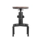 thumbnail image 5 of Silla alta estilo industrial retro FS-11 con asiento de madera natural y estructura metálica duradera, ajustable en altura y con soporte para pies. Perfecta para bares, cocinas o decoración moderna., 5 of 6